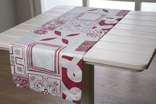 Runner Beyaz Kırmızı 40X150