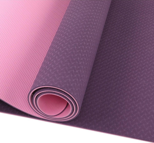 Tpe Çift Renkli Yoga Matı Çanta Hediyeli 61X183Cm