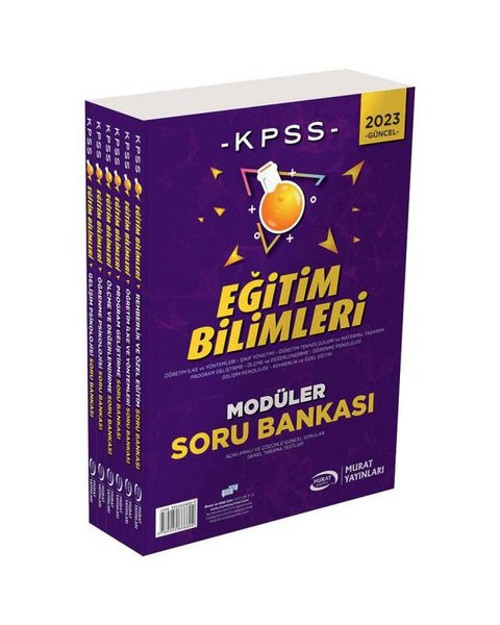 2023 KPSS Eğitim Bilimleri Soru Bankası Modüler Set