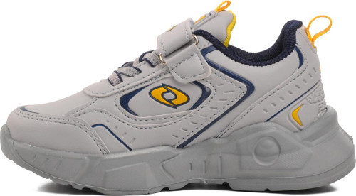 374-71K-F Buz Lacivert-Sarı Unisex Cırtlı Çocuk Sneaker