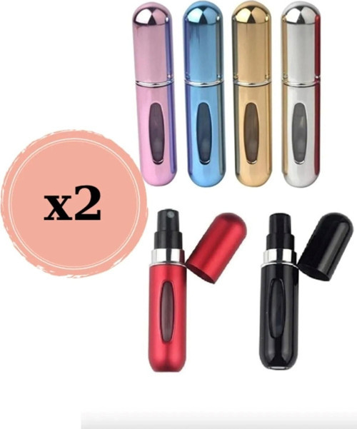 2 Adet Parfüm Şişesi Taşınabilir Mini Doldurulabilir Atomizer Parfüm Şişeleri Boş Küçük