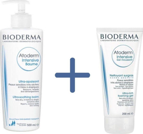 Bıoderma Atoderm Intensıve Baume 500ml. + Bıoderma Atoderm Intensıve Foamıng Gel 200ml.