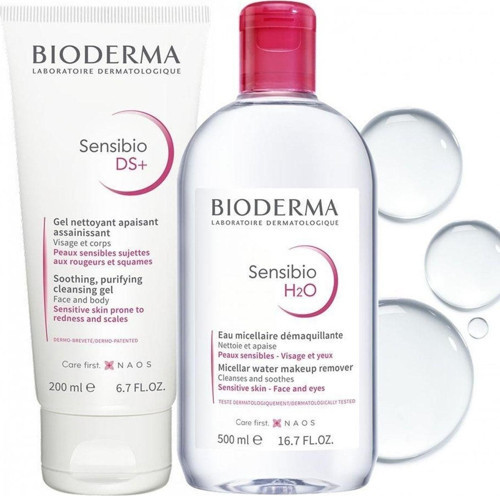 Sensibio Ds+ Foaming Gel 200 ml + Sensibio H2o 500 ml