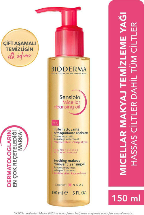 Sensibio Micellar Cleansing Oil Tüm Ciltler Yüz ve Göz Makyajı Çift Aşamalı Temizleme Yağı 150 ml