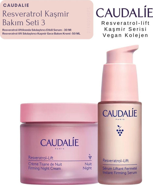 Resveratrol Kaşmir Bakım Seti 3 | Gece Krem - SERUM Orijinal BOY SET