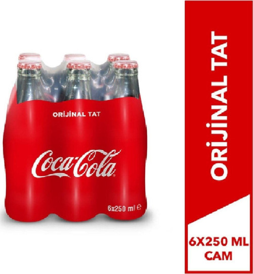 Kola Cam Şişe 200 Ml 6'Lı