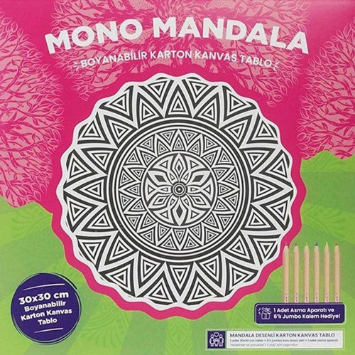 Mandala Metal Koyu Dairesel