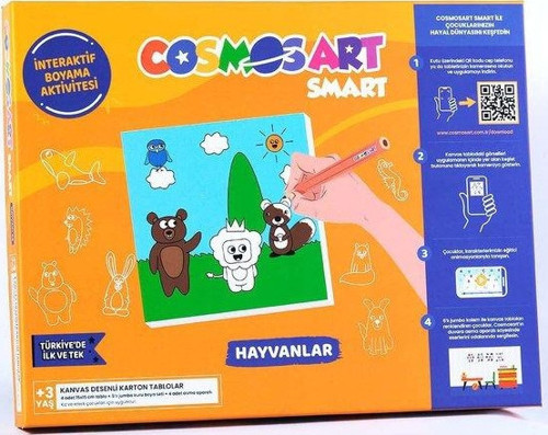 Hayvanlar Karton Boyama Seti