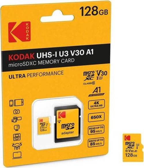 128GB Mikro SD Kart - UHS-I U3/V30 Siyah