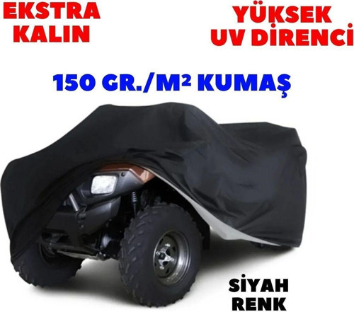 Ekstra Kalın Altai Polestar 200 Siyah Atv Brandası Su Geçirmez
