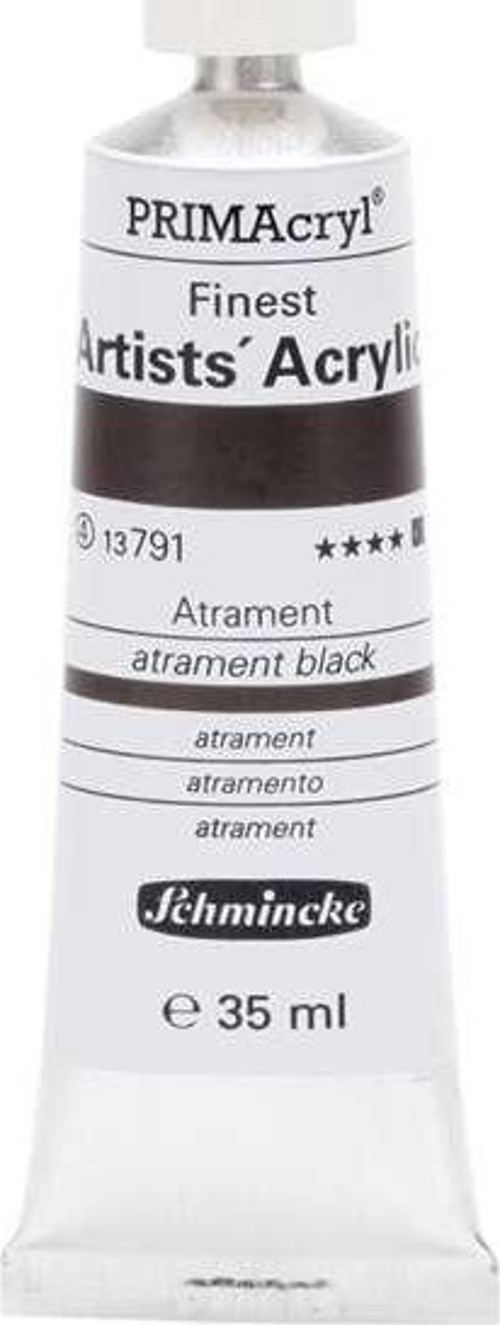 PRIMAcryl Artists Profesyonel Akrilik Boya 35 ml Seri 4 Atrament Black 13791