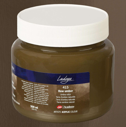 Ladoga Akrilik Boya 500 ml Raw Umber 415