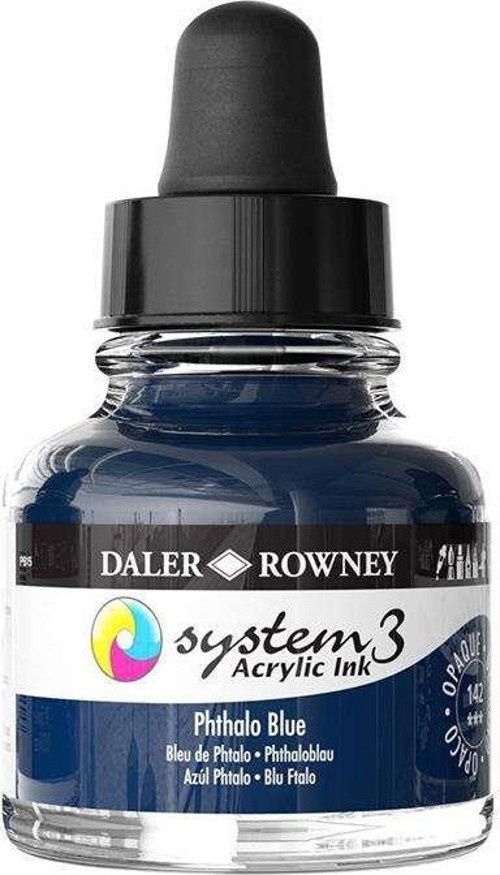 System3 Sıvı Akrilik Mürekkep Boya 29.5 ml Phthalo Blue 142