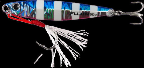 Jig-X 60gr Shore Jigging Jig Yem MT12 Blue Pink Zebra Glow