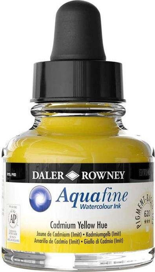 Aquafine Ink 29.5 ml Sulu Boya Mürekkebi Cadmium Yellow Hue 620