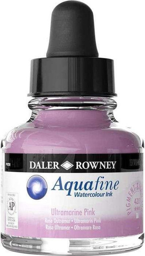 Aquafine Ink 29.5 ml Sulu Boya Mürekkebi Ultramarine Pink 420
