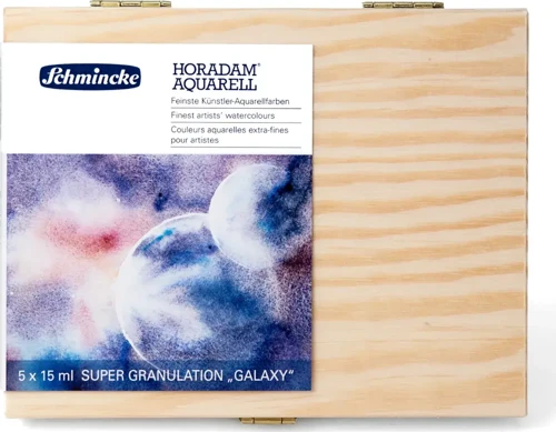 Horadam Supergranulation Tüp Sulu Boya Galaxy Set 15 ml 5’li Ahşap Kutu