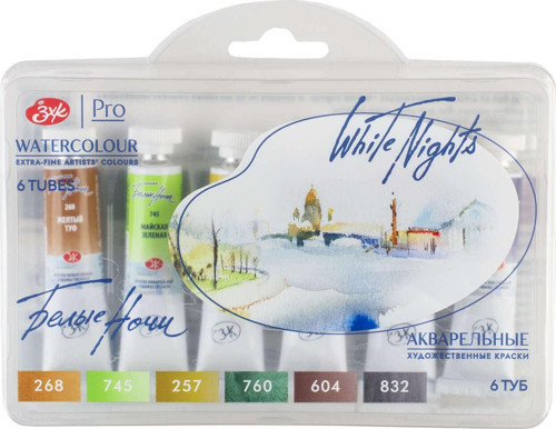 White Nights Extra-Fine Tüp Sulu Boya Seti 10 ml 6lı Forest Landscape 191392111