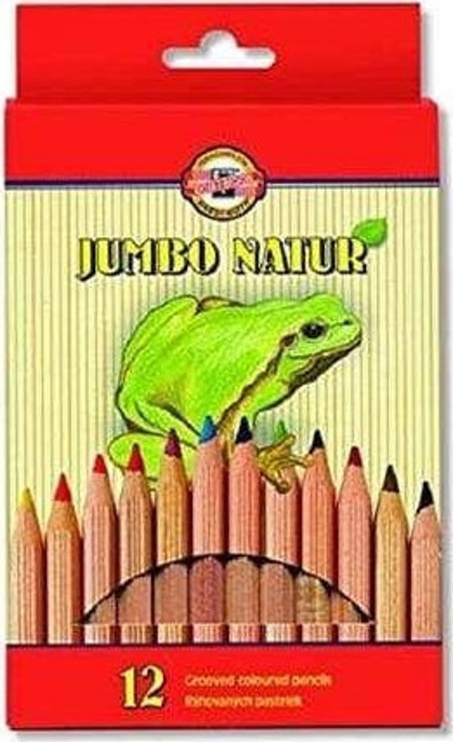 Natur Jumbo Kuru Boya Kalemi Naturel 12’li Set