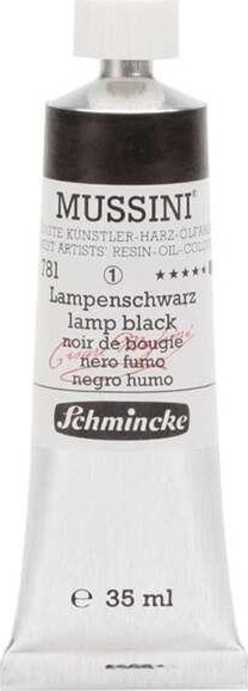 Mussini Profesyonel Yağlı Boya 35 ml Seri 1 Lamp Black 781