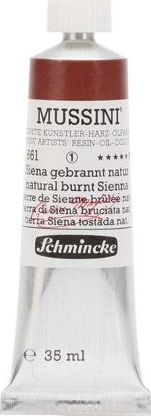 Mussini Profesyonel Yağlı Boya 35 ml Seri 1 Natural Burnt Sienna 661