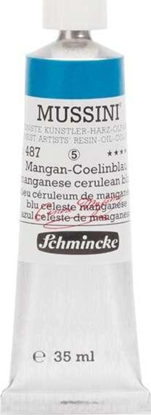 Mussini Profesyonel Yağlı Boya 35 ml Seri 5 Manganese Cerulean Blue 487