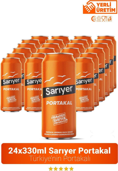 Portakal Aromalı Gazoz 330Ml X 24 Adet