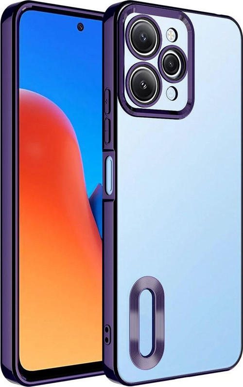 Xiaomi Redmi 12 Kılıf Kamera Korumalı Logo Gösteren Zore Omega Kapak