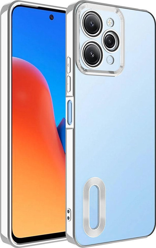 Xiaomi Redmi 12 Kılıf Kamera Korumalı Logo Gösteren Zore Omega Kapak