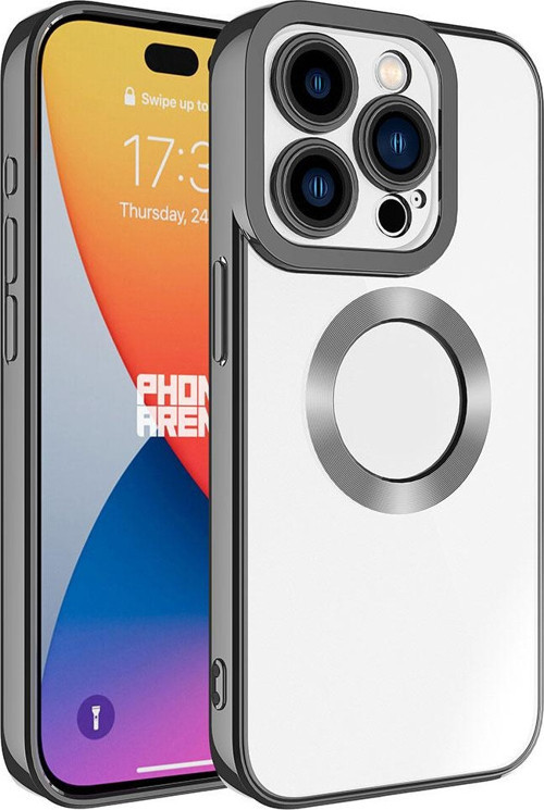 Apple iPhone 15 Pro Kılıf Kamera Korumalı Logo Gösteren Zore Omega Kapak