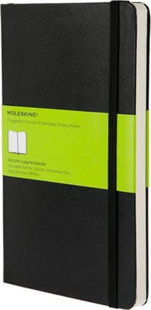 Klasik Büyük Boy Sert Kapak Düz Defter Siyah