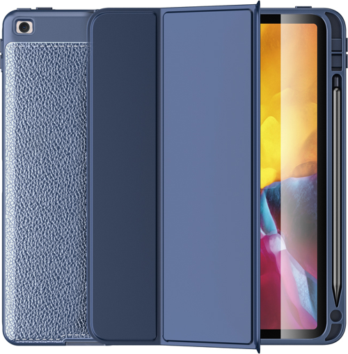 Apple iPad Pro 10.5 (2017) Yatay Standlı Kalemlikli Uyku Modlu Leather Smart Kılıf A1701 A1700