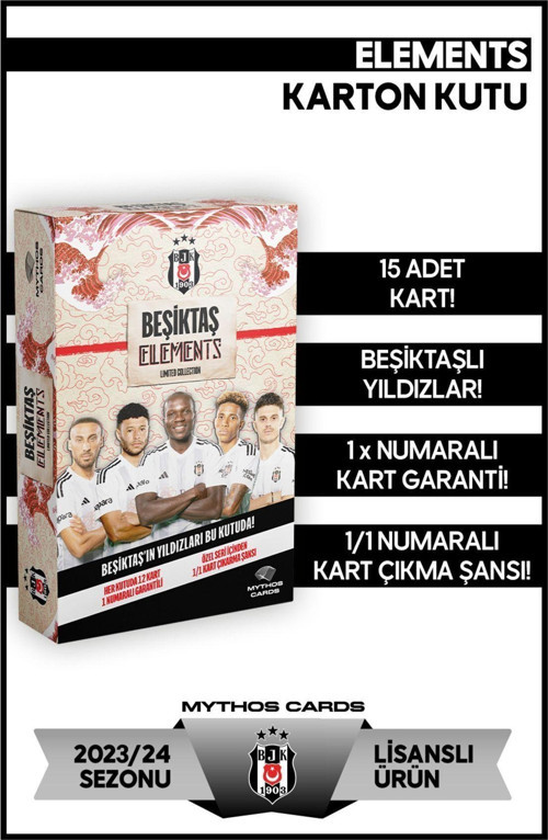 Beşiktaş 2023-2024 Sezonu Elements Serisi - Futbolcu Kartları