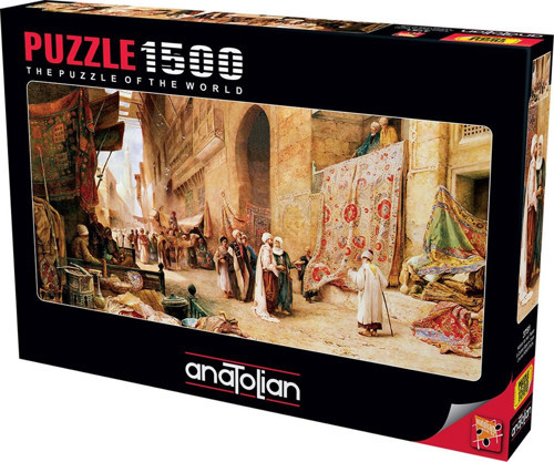1500 Parçalık Puzzle - Kahire'de Halı Pazarı 3751