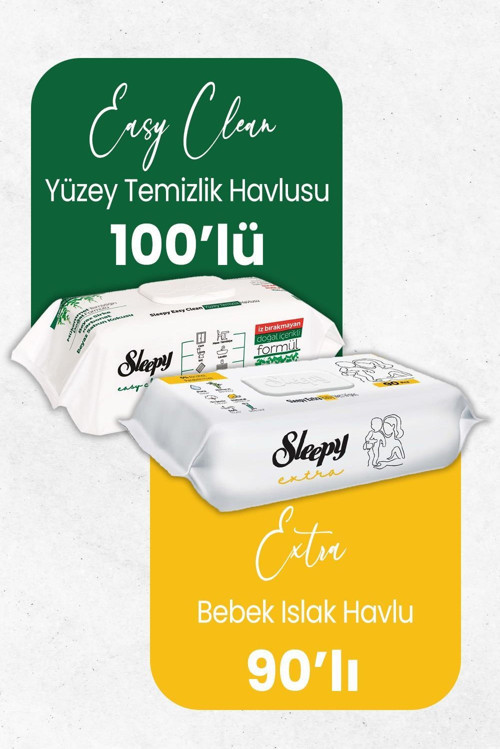 Extra Islak Bebek Havlusu 90' lı ve Temizlik Havlusu 100' lü