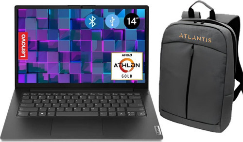 V14 G4 Amn Amd Gold 7220U 8GB 256GB M.2SSD 82YT00HBTX ATL9 14" Fdos Notebook + Çanta