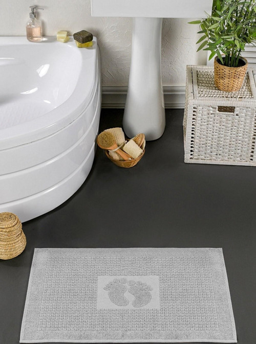 Ayak havlusu Paspas Ayak Izli Banyo Havlusu %100 Pamuklu 50x70 Cm 102823 KASA - 274