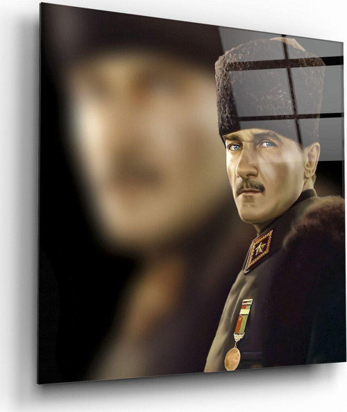 Atatürk Cam Tablo | Hediyelik, Dekoratif, Ofis, Mutfak