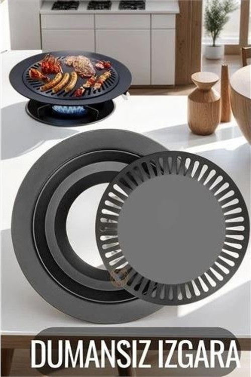 Kokusuz Dumansız Izgara Su Hazneli Ocak Üstü Grill