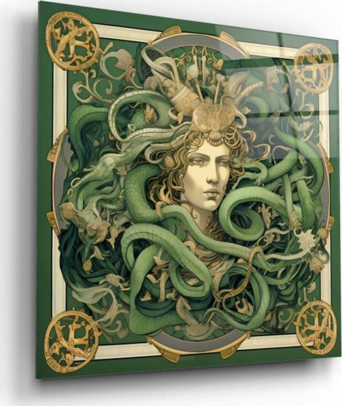 Medusa Cam Tablo | Hediyelik, Dekoratif, Ofis, Mutfak