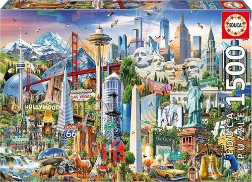 17670 Symbols From North Amerıca 1500 Parça Puzzle