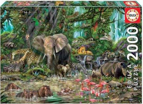 16013 African Jungle 2000 Parça Puzzle