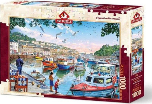 4231 Limandaki Küçük Balıkçılar 1000 Parça Puzzle