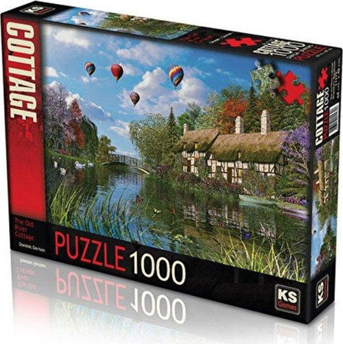 Old River Cottage (Dominic Davison) 1000 Parça Puzzle 11272