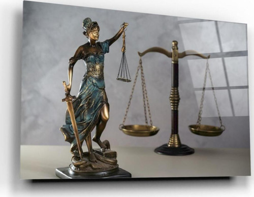 Themis Heykeli Cam Tablo | Hediyelik, Dekoratif, Ofis, Mutfak