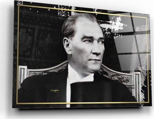 Atatürk Cam Tablo | Hediyelik, Dekoratif, Ofis, Mutfak