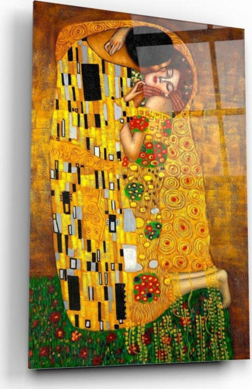 Gustave Klimt Cam Tablo | Hediyelik, Dekoratif, Ofis, Mutfak