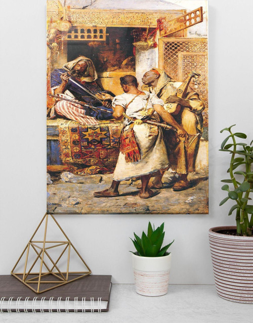 Ünlü Ressam Tabloları Gyula Tornai Silah Tüccarları Cam Tablo | Hediyelik, Dekoratif, Ofis, Mutfak