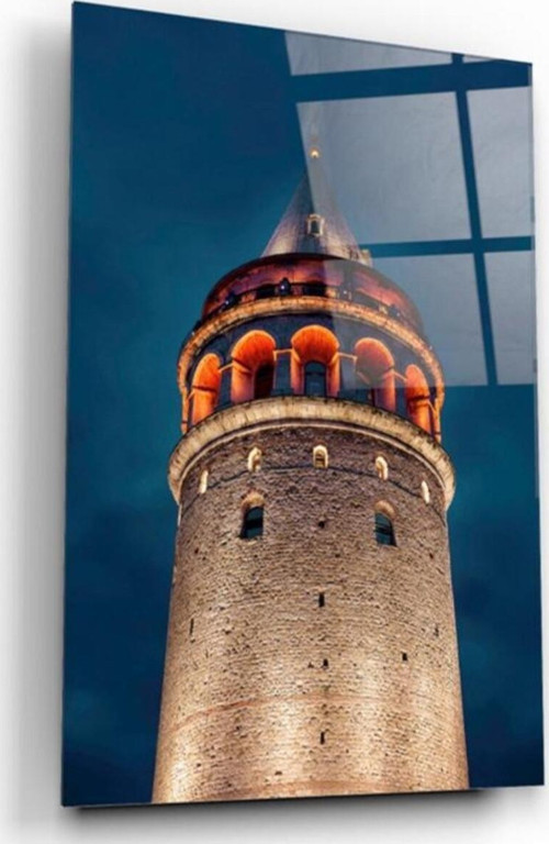 Galata Kulesi Cam Tablo | Hediyelik, Dekoratif, Ofis, Mutfak
