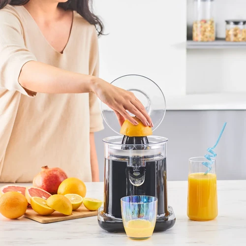 Vitamillion 2604H Siyah Narenciye Sıkacağı 200W Yüksek Performanslı Paslanmaz Çelik Filtre